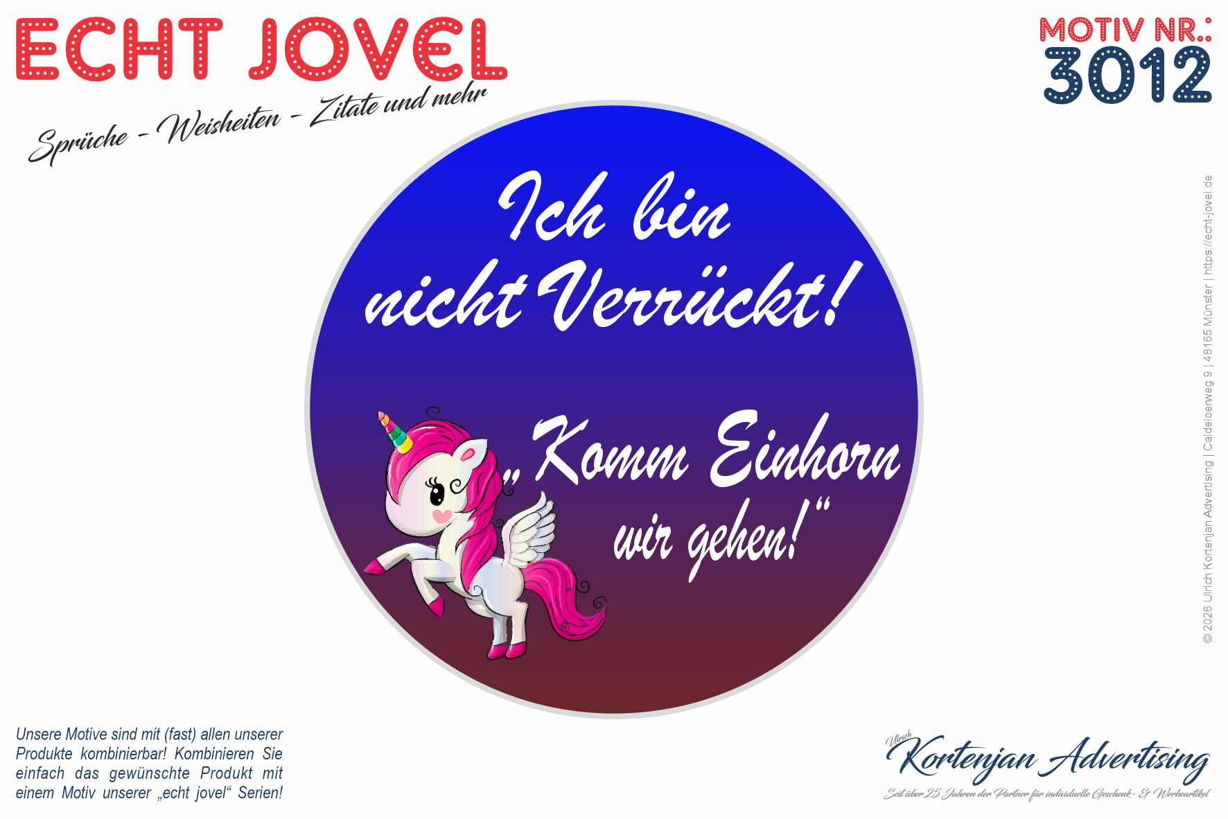 "Einhorn" Buttons mit Sprüchen - verschiedene Größen & Ausführungen